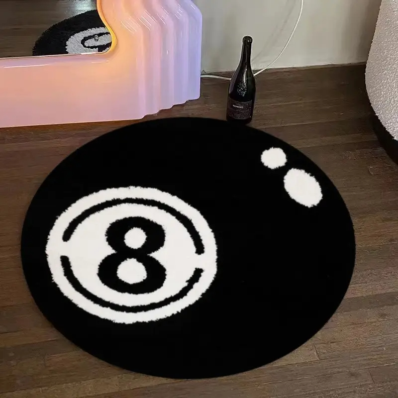 Outdoor Camping Rug Waterproof - VIKAMA Creatief nr. 8 Biljartkleed Zwart-wit