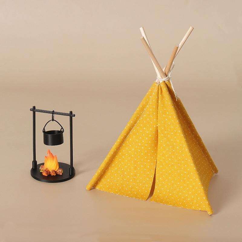 Outdoor Camping Games - Nieuwe 1:12 schaal campingtent model decoratie
