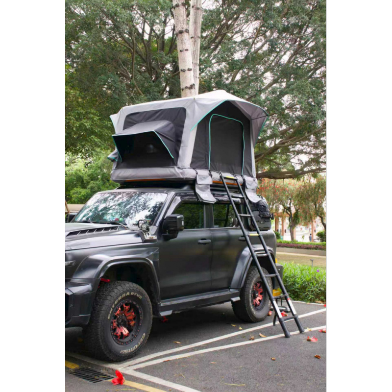 Outdoor Camping Inflatable Tent - Opblaasbare waterdichte daktoptent met zijzonwering voor
