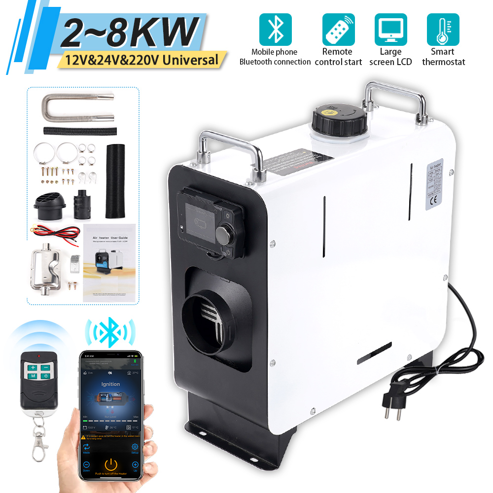 Outdoor Camping Heater - 2-8KW Bluetooth Standkachel Algemene Stroom 12V