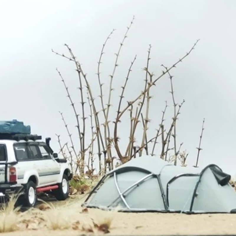 Outdoor Camping Toys - 1/64 Tentmodel 1/87 HO Sneeuwtent Buitensporten