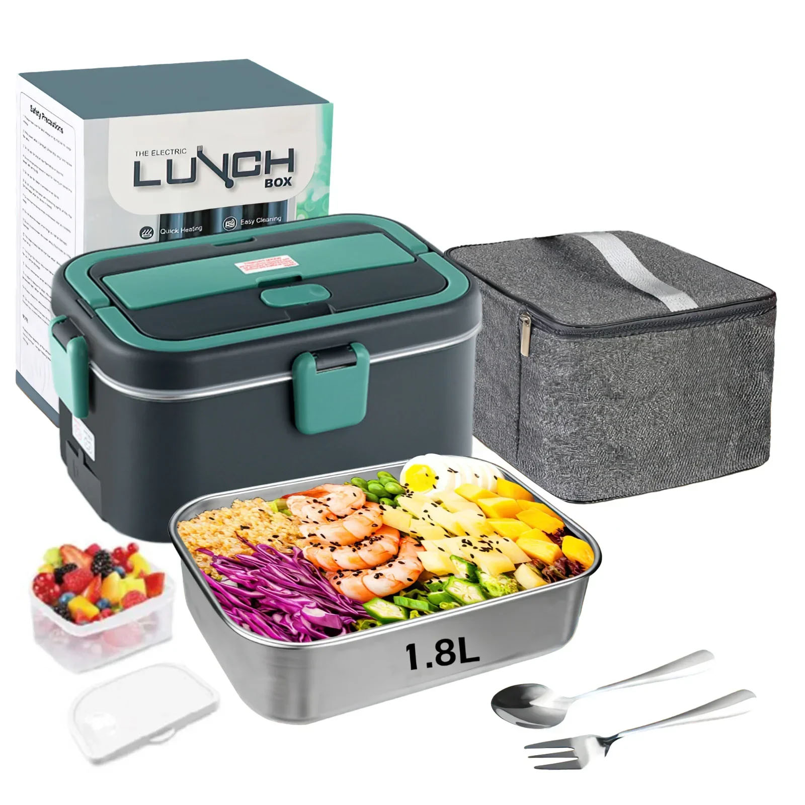 Outdoor Camping Heater - Elektrische Lunchbox Voedselverwarmer 1,8 L 80W