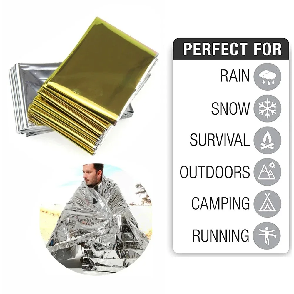 Outdoor Camping Rugs - 5 stuks noodthermische deken opvouwbaar waterdicht
