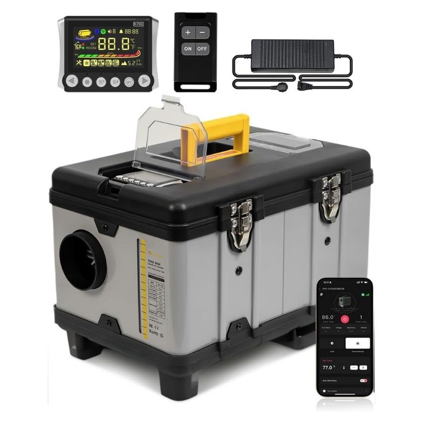 Outdoor Camping Heater - Alles-in-één 12V/24V 5KW Autonome Diesel Standkachel