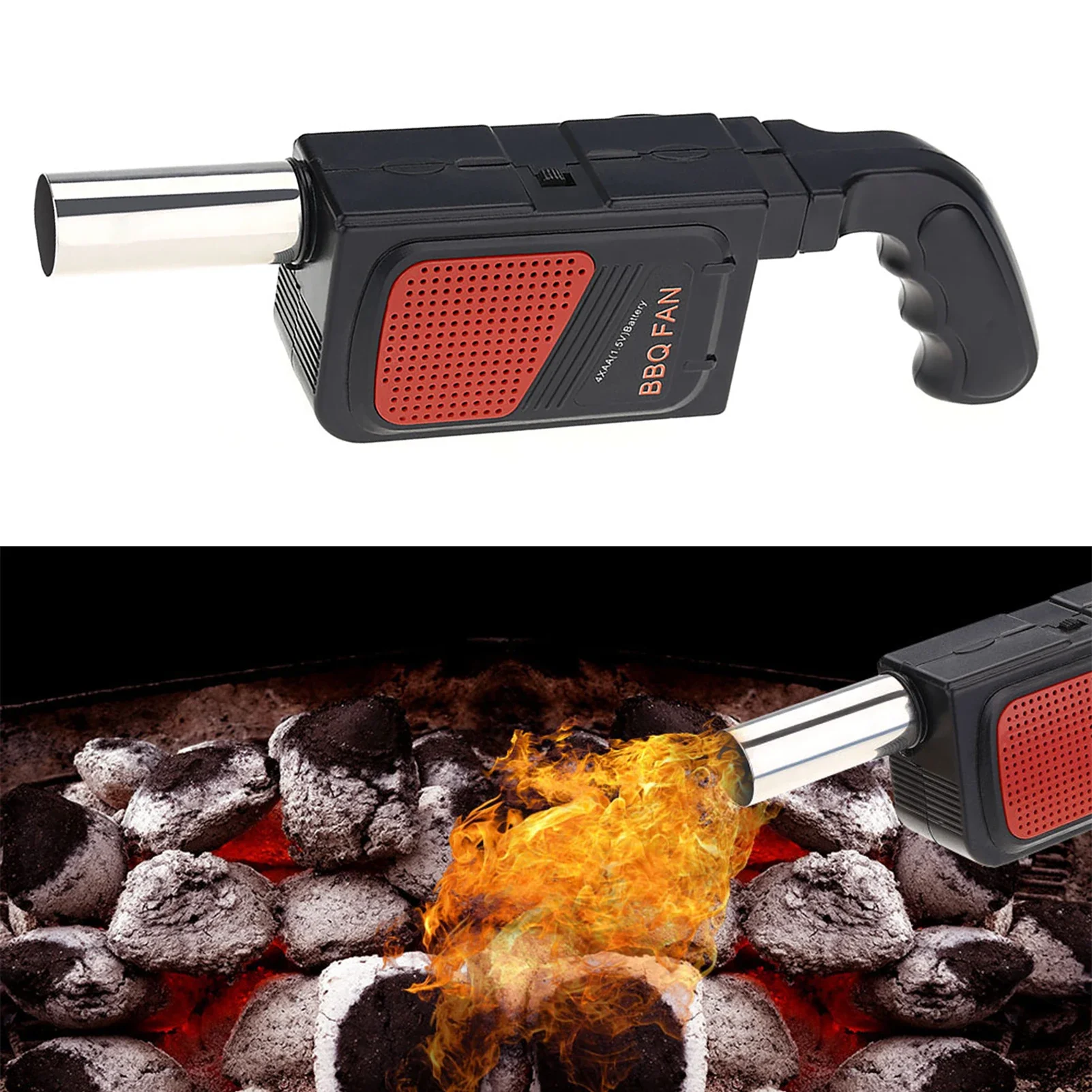 Outdoor Camping Cooking Set - Draagbare draagbare elektrische BBQ-ventilator Luchtblazer voor