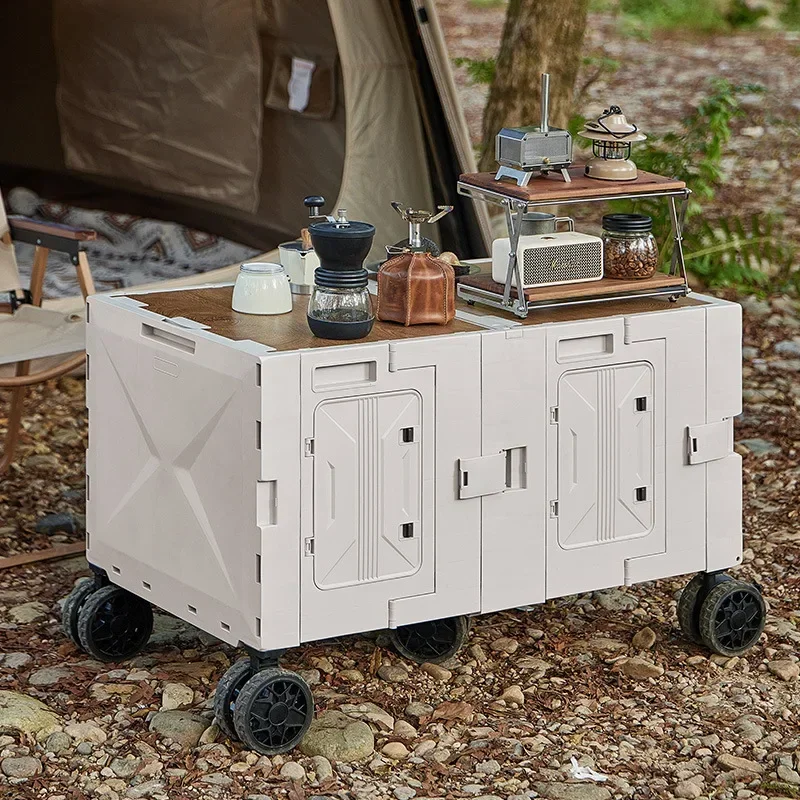 Outdoor Camping Trolley - Multifunctionele outdoor camper trolley koffer picknickgerei