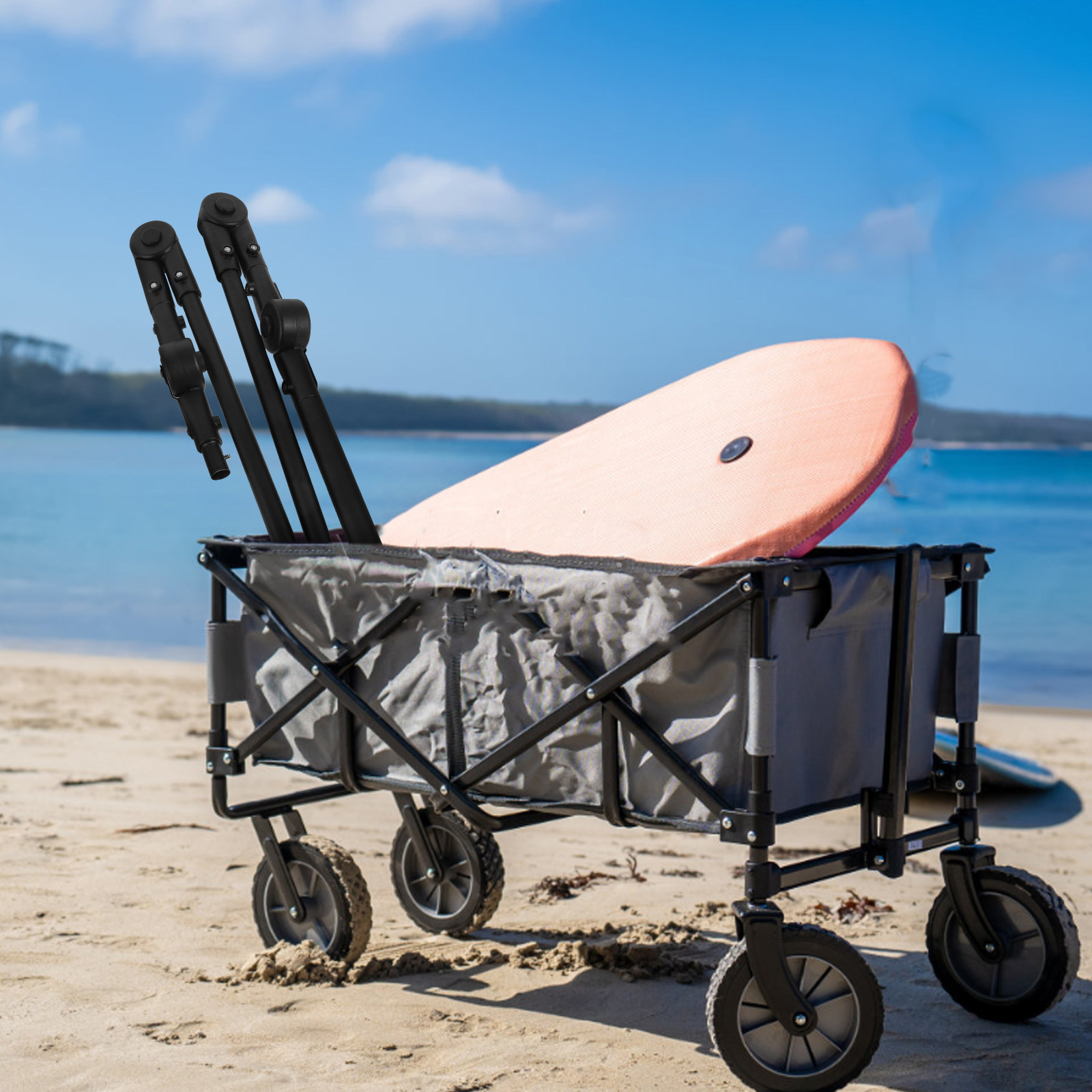 Opvouwbare wagen, duurzame duw - Outdoor Camping Trolley recensie en prijs