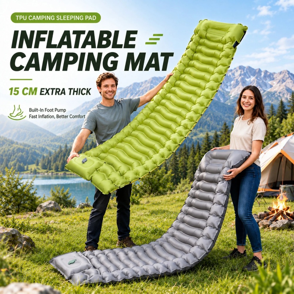 Camping Slaapmat Opblaasbaar M - Outdoor Camping Rugs recensie en prijs