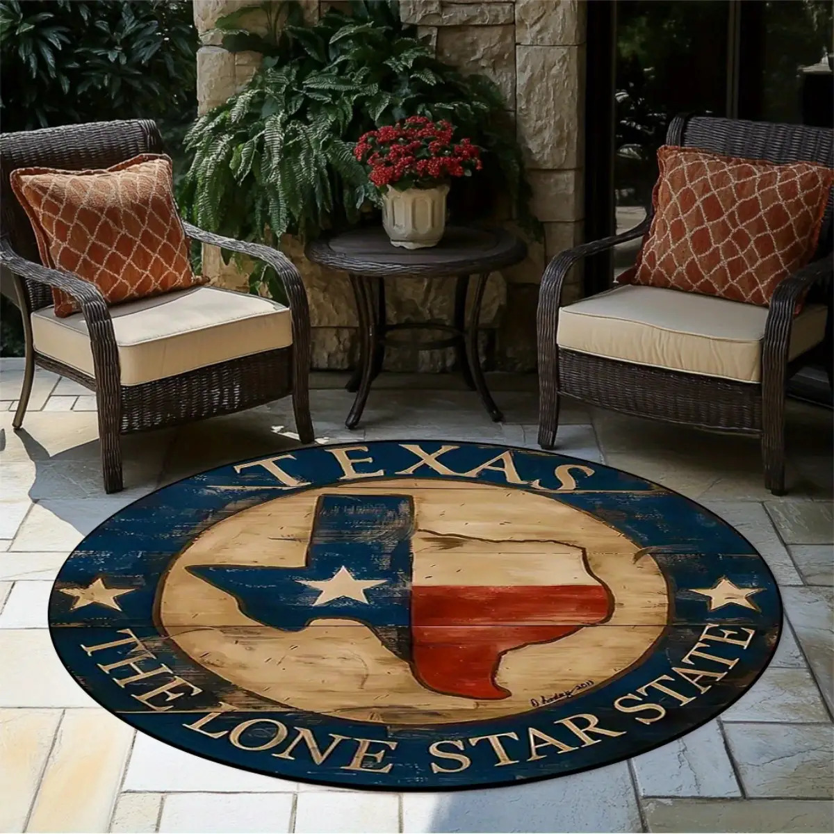 Texas Lone Star Western Vloerk - Outdoor Camping Rug Waterproof recensie en prijs