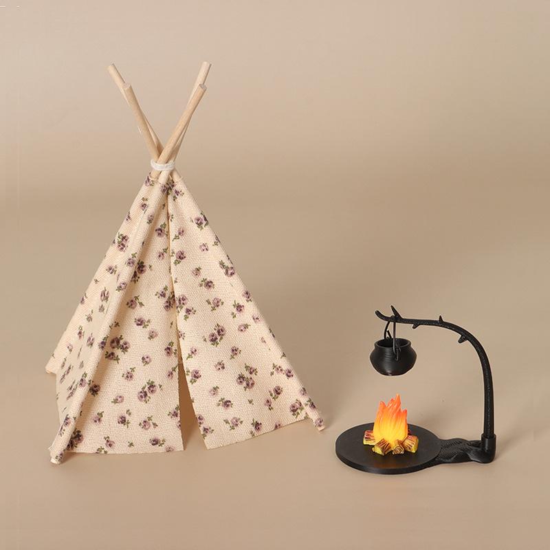 Nieuwe 1:12 schaal campingtent - Outdoor Camping Games recensie en prijs