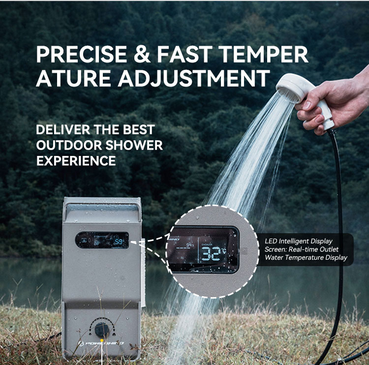 Powerhino Buitenwaterverwarmer - Outdoor Camping Hot Water Shower recensie en prijs