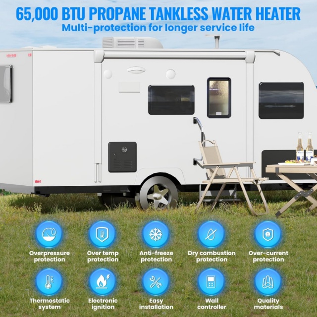 Draagbare RV Instant Gas Water - Outdoor Camping Heater recensie en prijs