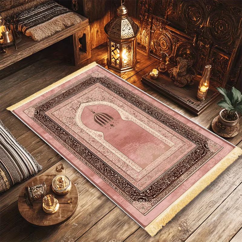 VIKAMA Roze Moskee Boog Sejada - Outdoor Camping Rug Waterproof recensie en prijs