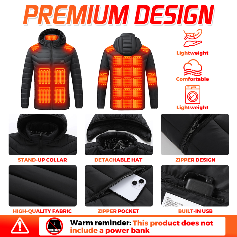 Verwarmde jas met 26 verwarmin - Outdoor Camping Heater recensie en prijs