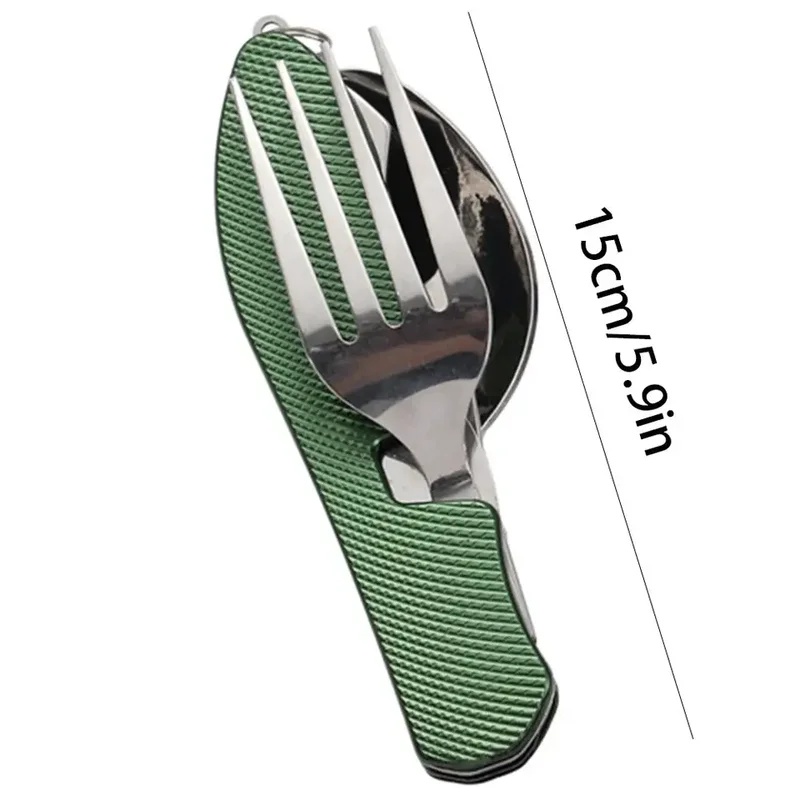 Roestvrijstalen bestek 4-in-1  - Outdoor Camping Games recensie en prijs