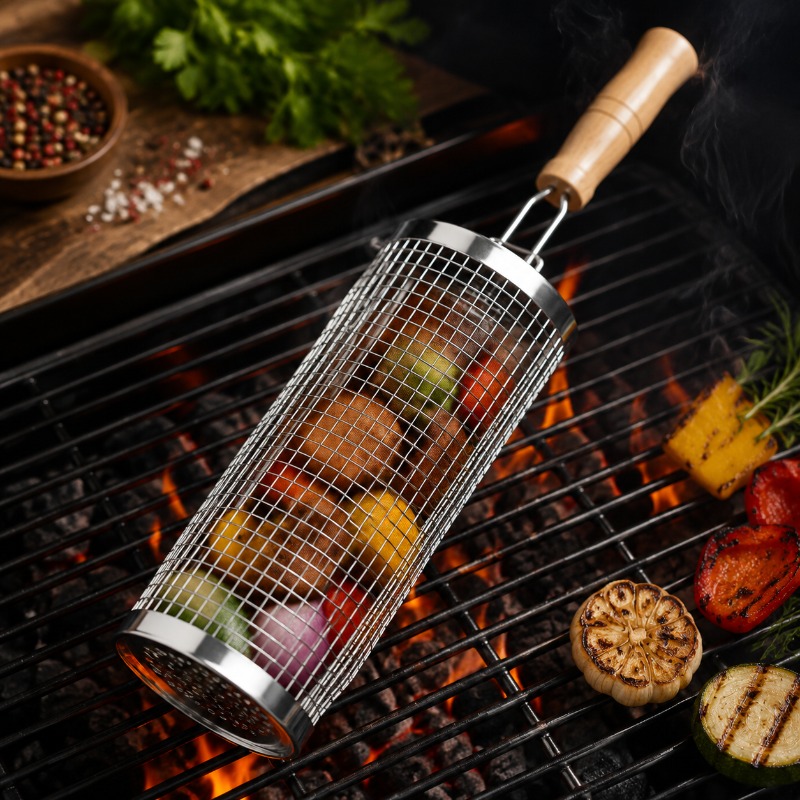 Ronde barbecue grillmandset va - Outdoor Camping Cooking Set recensie en prijs
