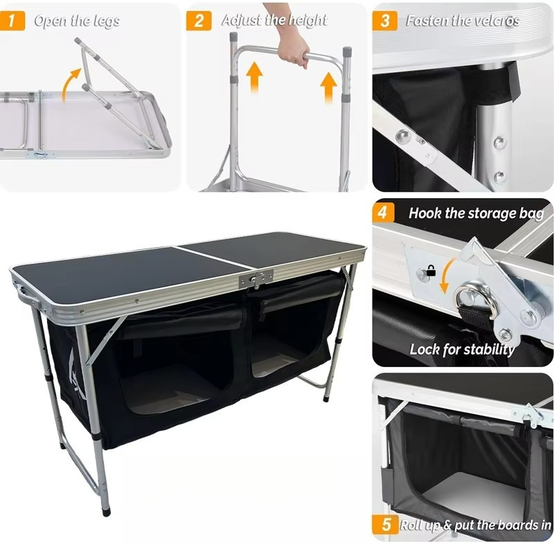Draagbare opvouwbare campingke - Outdoor Camping Folding Storage Box recensie en prijs