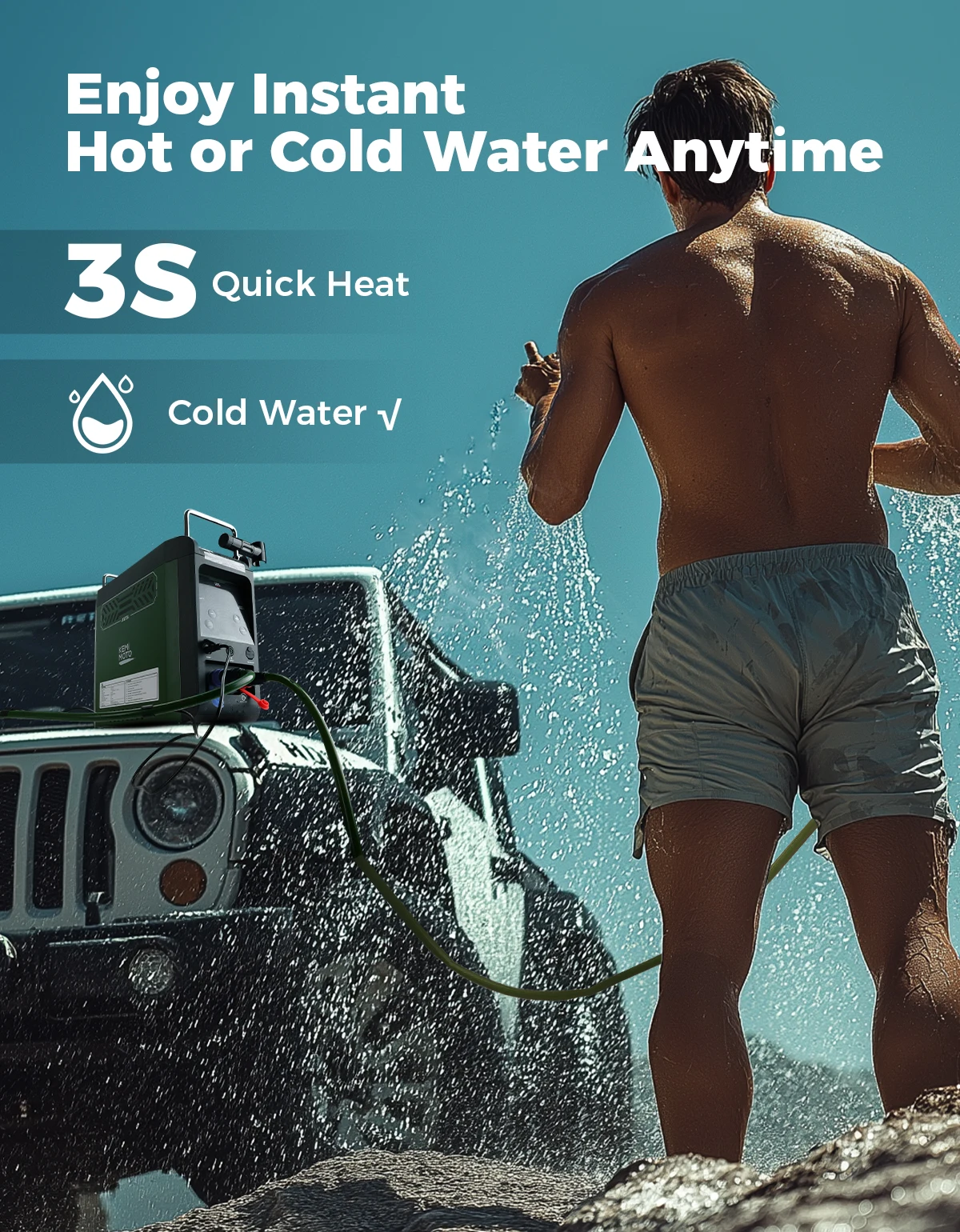 UTV 3s Instant Hot 20.000 BTU  - Outdoor Camping Hot Water Shower recensie en prijs