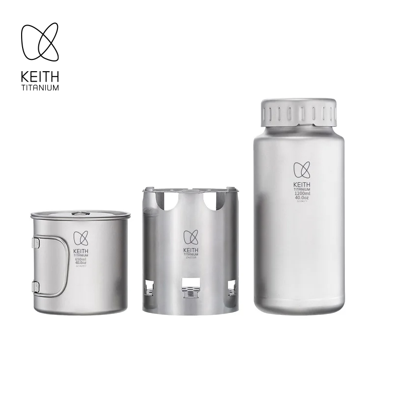 KEITH Pure Titanium Nesting Ca - Outdoor Camping Cooking Set recensie en prijs