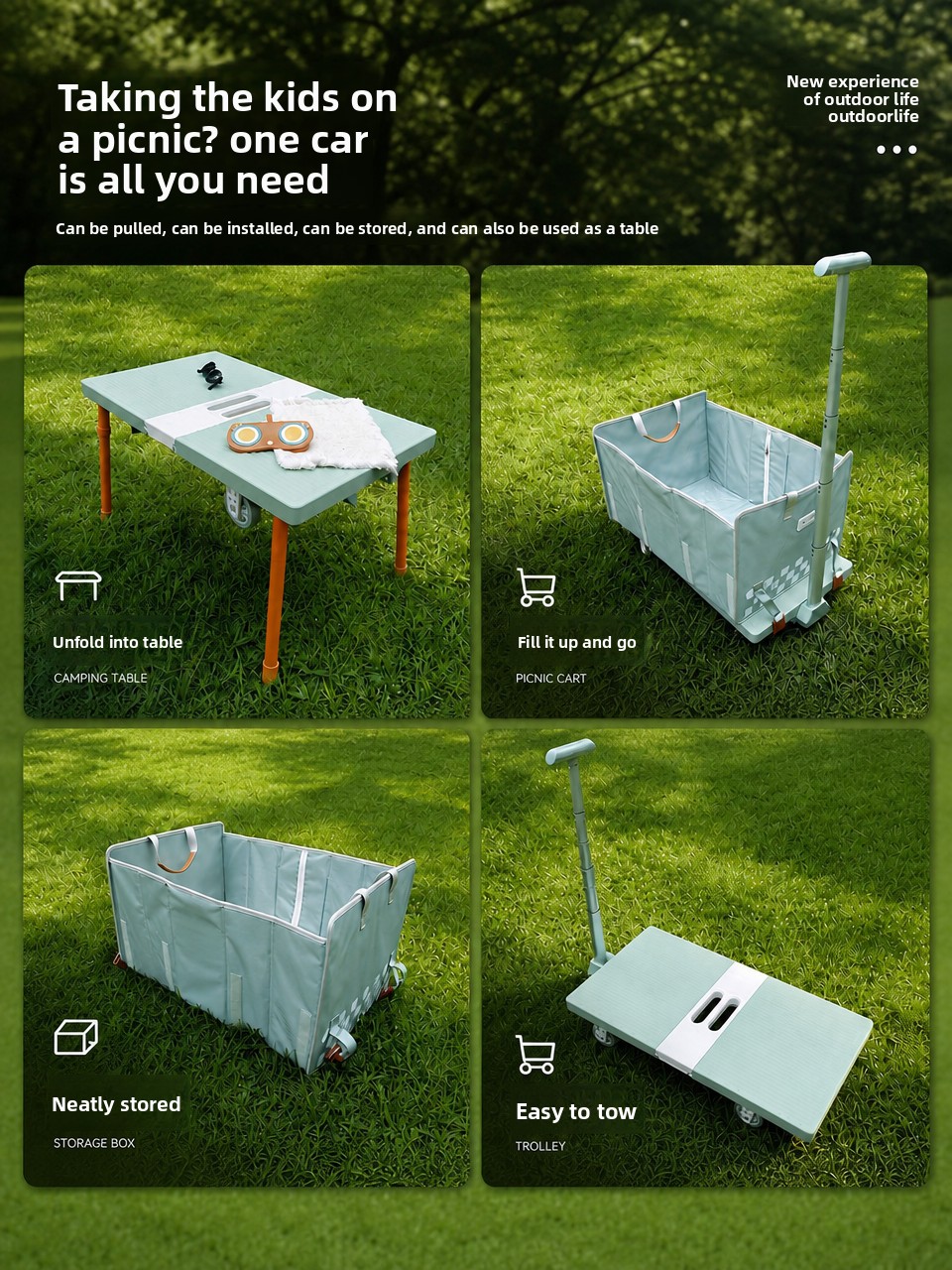 Opvouwbare handkar voor buiten - Outdoor Camping Trolley recensie en prijs